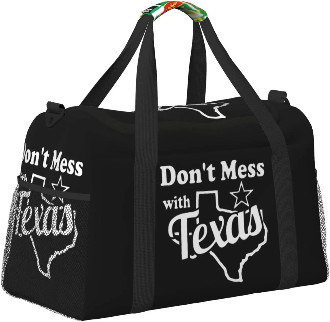 Don T Mess With Texas Travel Duffel Bag Large Foldable Waterproof Overnight Bag For Beach Swim Bags Pool Sports Gym