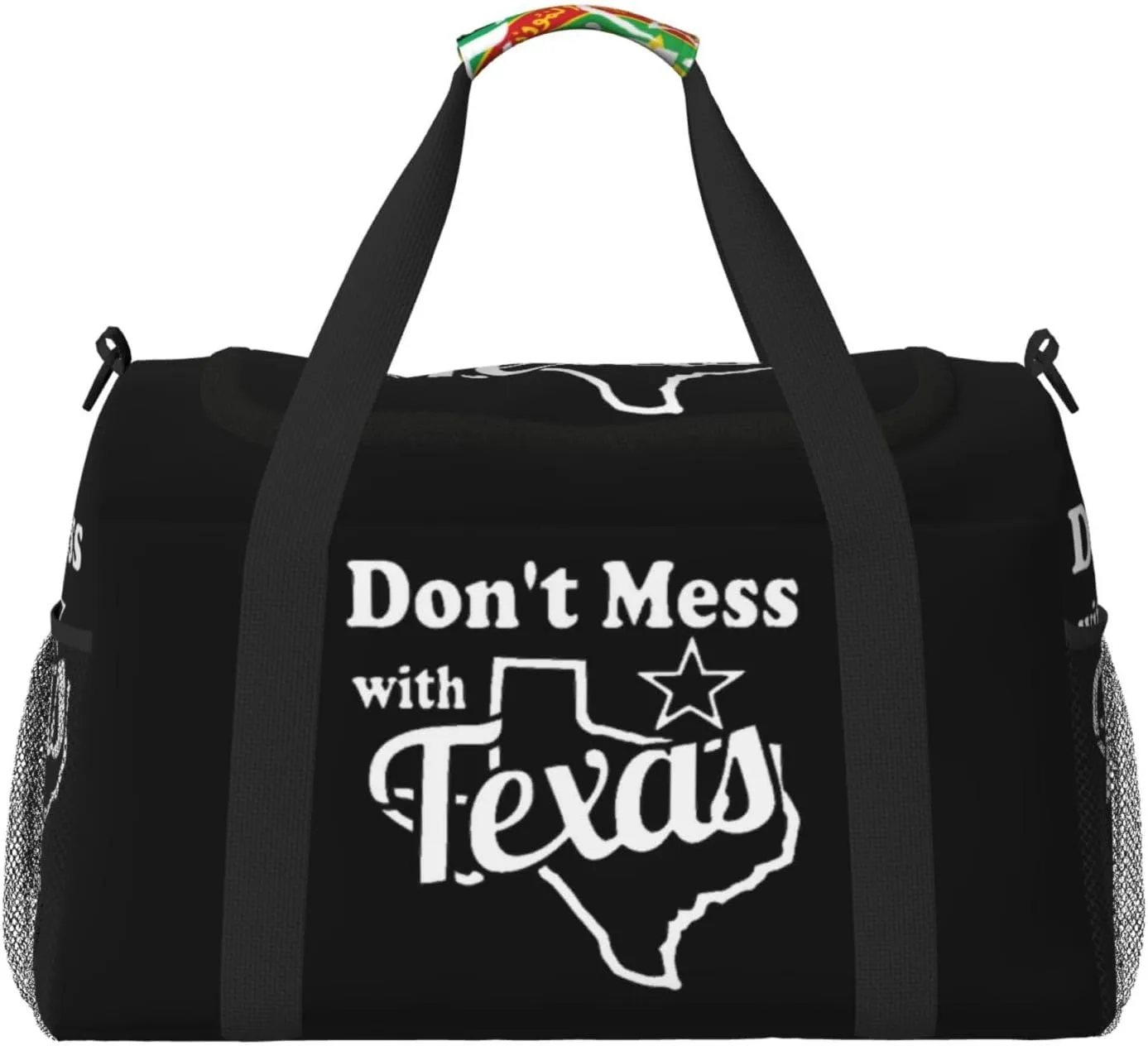 Don T Mess With Texas Travel Duffel Bag Large Foldable Waterproof Overnight Bag For Beach Swim Bags Pool Sports Gym