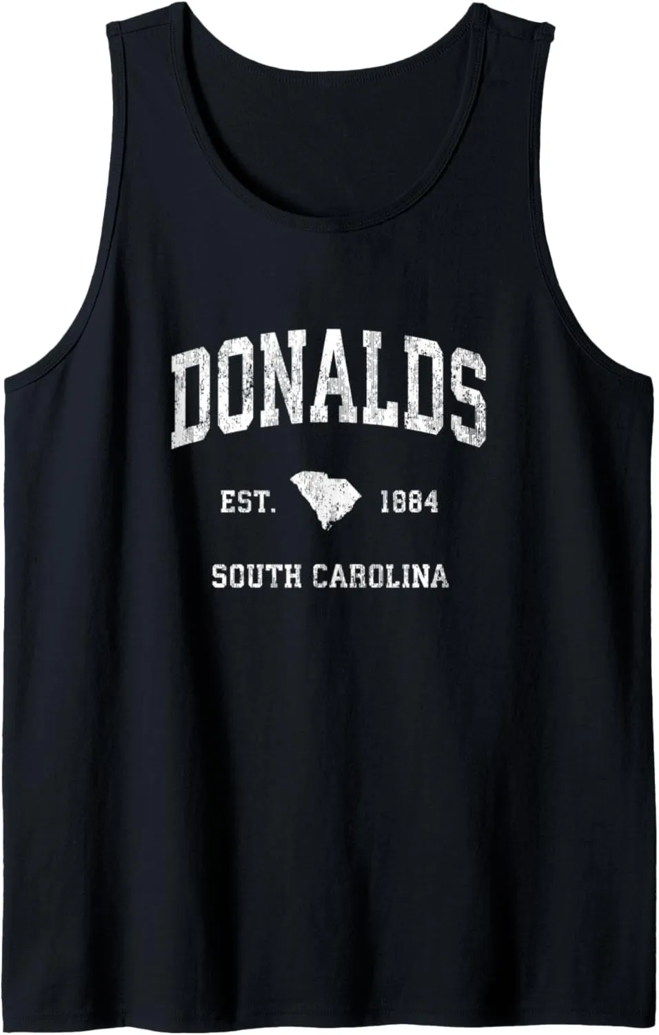 Donalds South Carolina SC Vintage Athletic Sports Design Tank Top