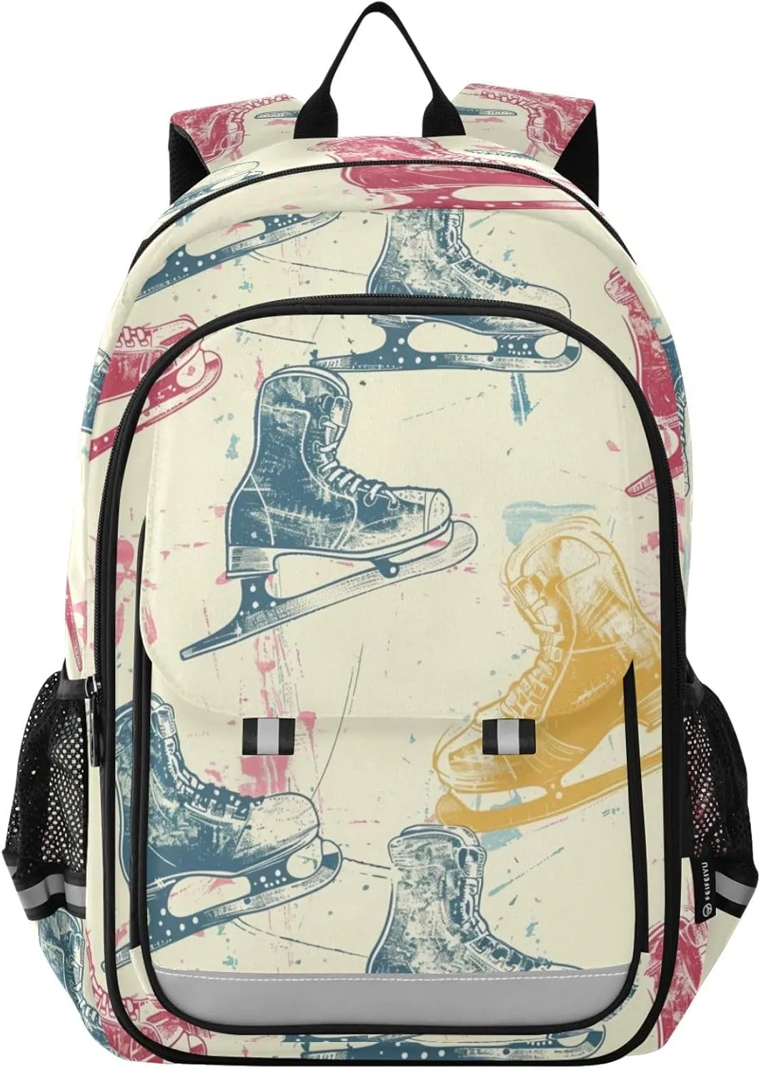 Doodle Skates Backpack for Boys Girls Elementary School Bag Kids Bookbag Travel Rucksack With Reflective Stripes Children's backpack