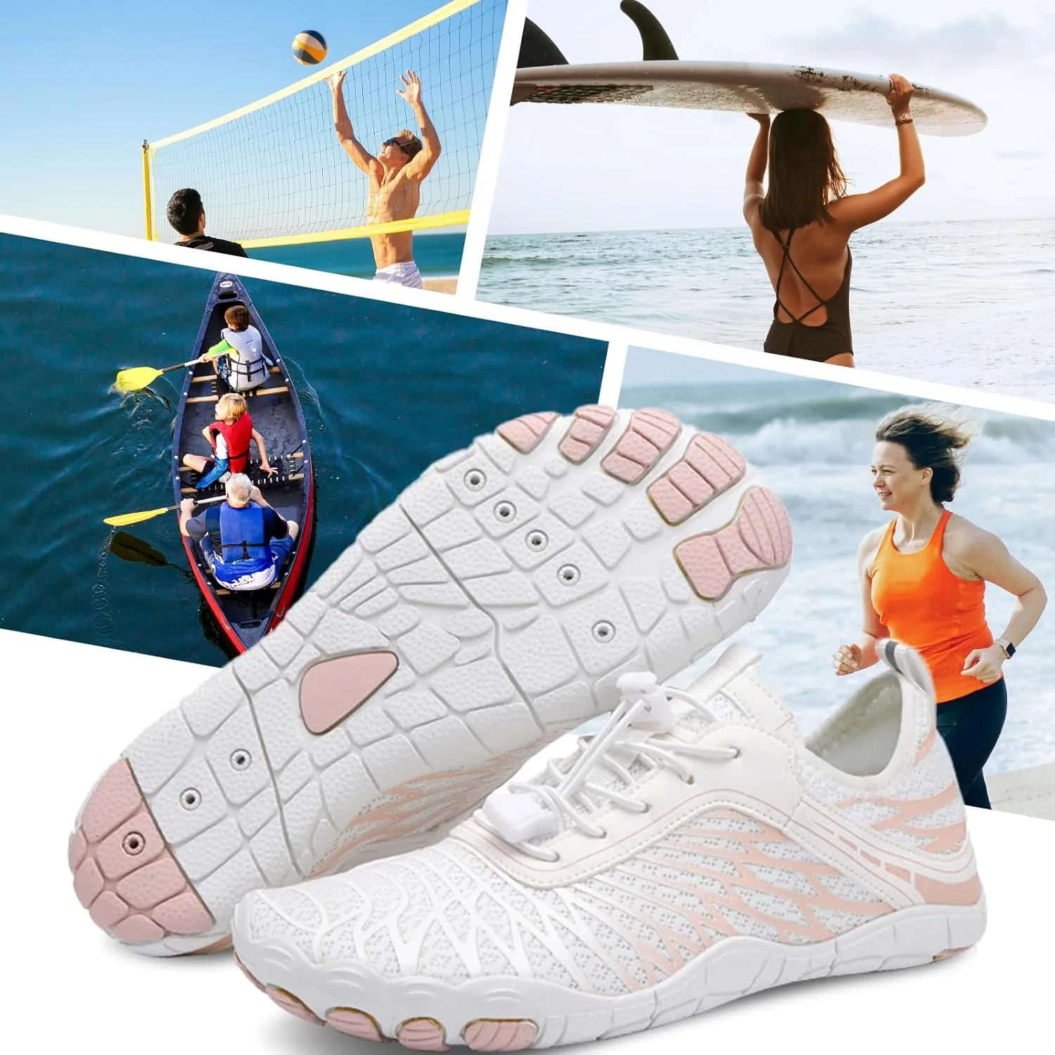 DOTH Barefoot Shoes for Women, Men Pro Footwear Wide Toe Box, Non Slip Grounded Hike Shoes for Running Walking