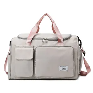 Dry Wet Separation Contrast Color Short Luggage
