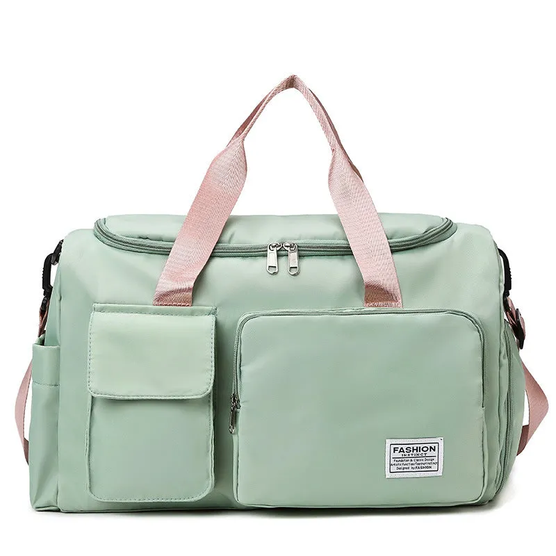 Dry Wet Separation Contrast Color Short Luggage