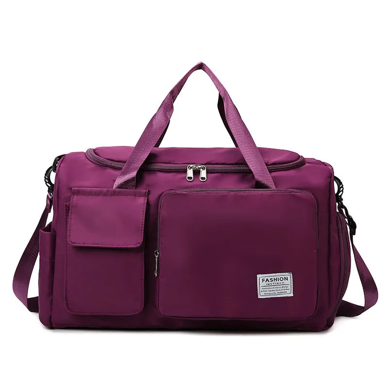 Dry Wet Separation Contrast Color Short Luggage