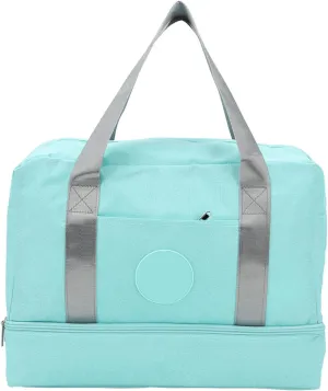 Dry Wet Separation Gym Bag, 13.4x7.1x11.8inch Sports Duffel Bag with Shoe Compartment, Practical Small Pocket, Lightweight Travel Tote Bag for Fitness Swimming, Yoga