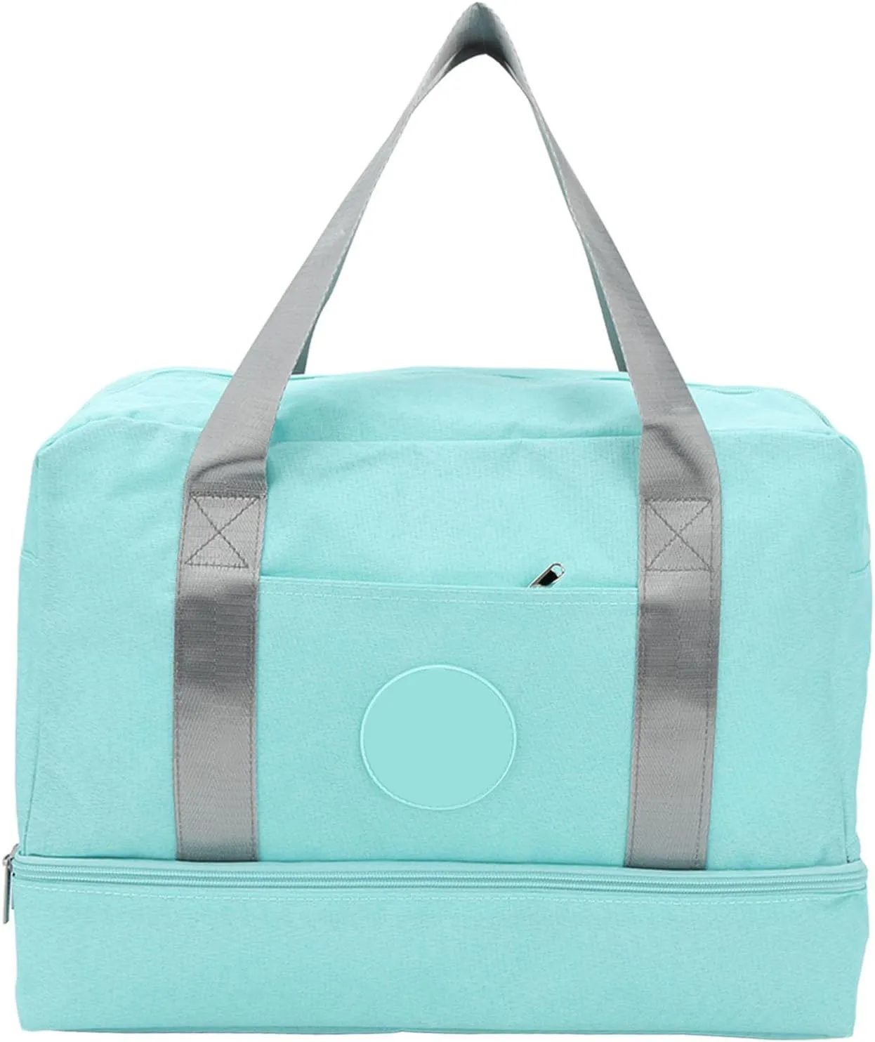 Dry Wet Separation Gym Bag, 13.4x7.1x11.8inch Sports Duffel Bag with Shoe Compartment, Practical Small Pocket, Lightweight Travel Tote Bag for Fitness Swimming, Yoga