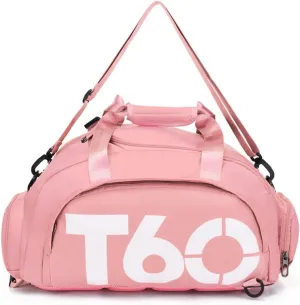 Dry Wet Separation Storage Pockets Multicolor Fitness Outdoor Travel Bag Large Capacity Travel Duffel Bag with Shoe Compartment, Carry Luggage Bag for Weekender,Sports, Gym,Travel, Pink