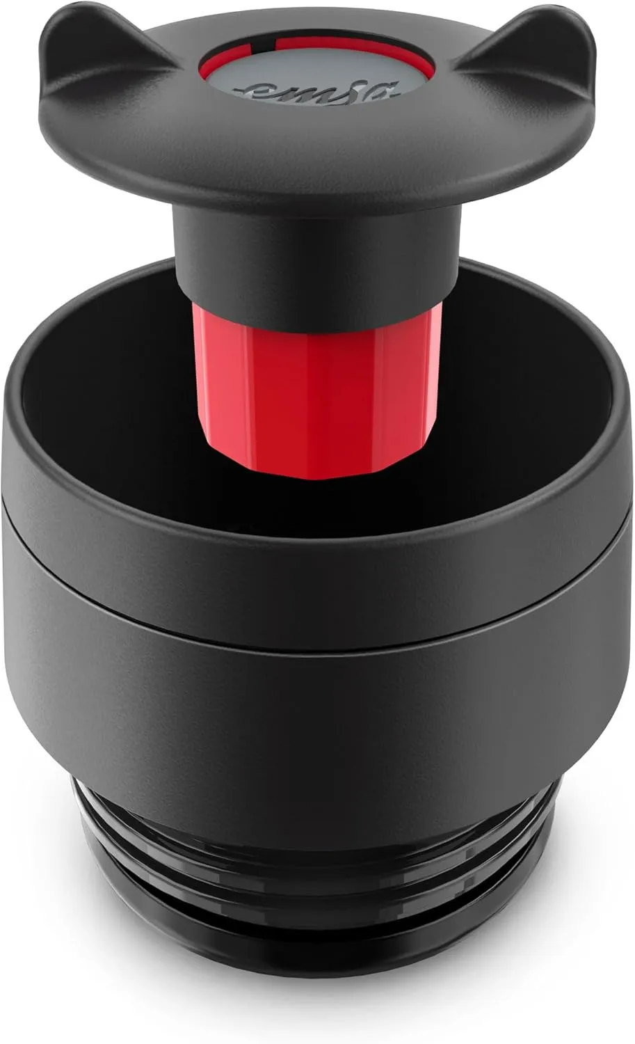 Emsa N20223 Travel Mug Classic Insulated Mug 0.5 Litres, Comfort Screw Cap, Stainless Steel, 6 Hours Hot and 12 Hours Cold, 100% Leak-Proof, Dishwasher Safe, 360° Drinking Opening, Dark Grey