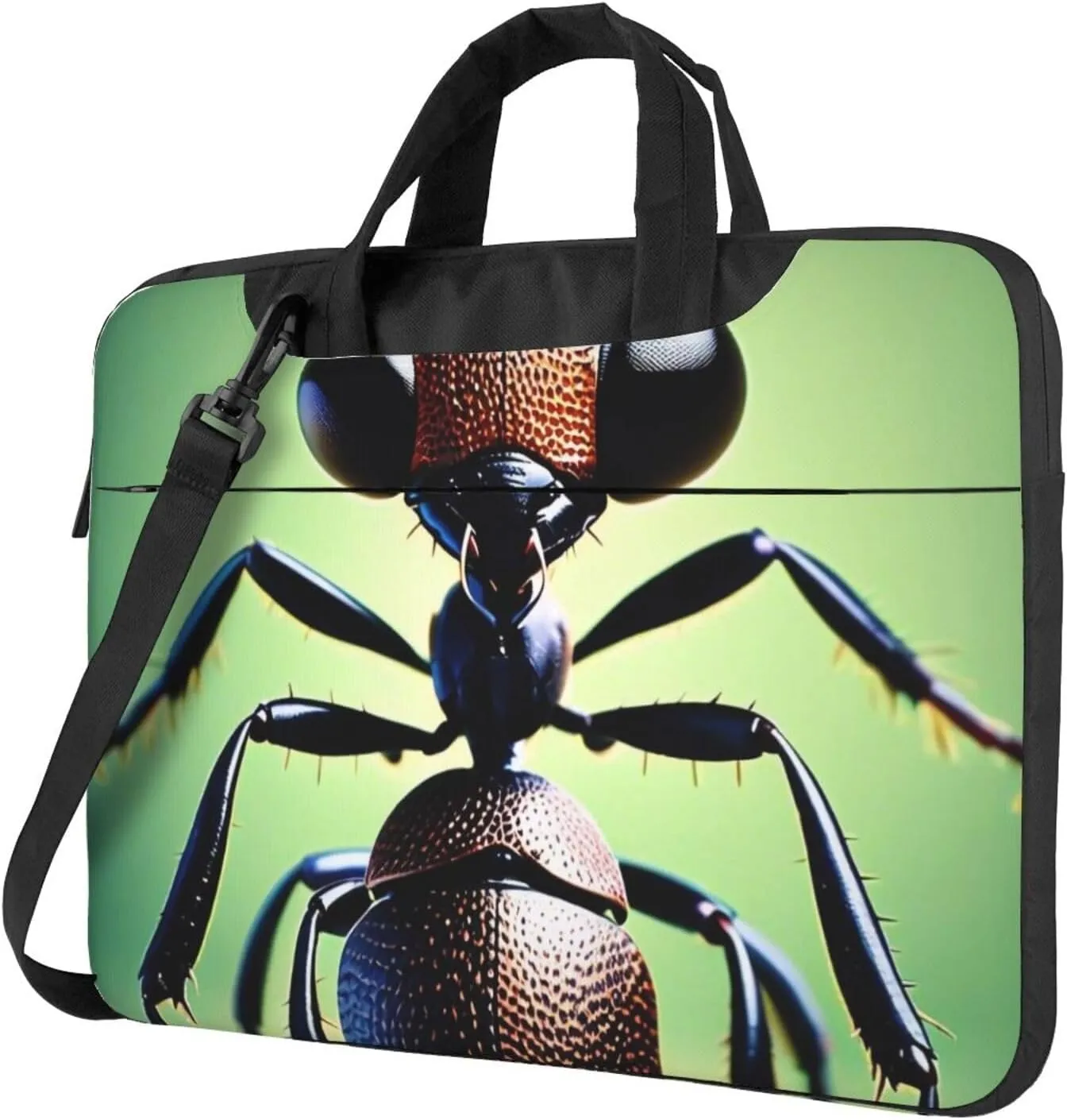 Energetic Ant Print Laptop Bag, 13-15.6 inch Work Tote Briefcase Messenger Bag Gifts for Men Women
