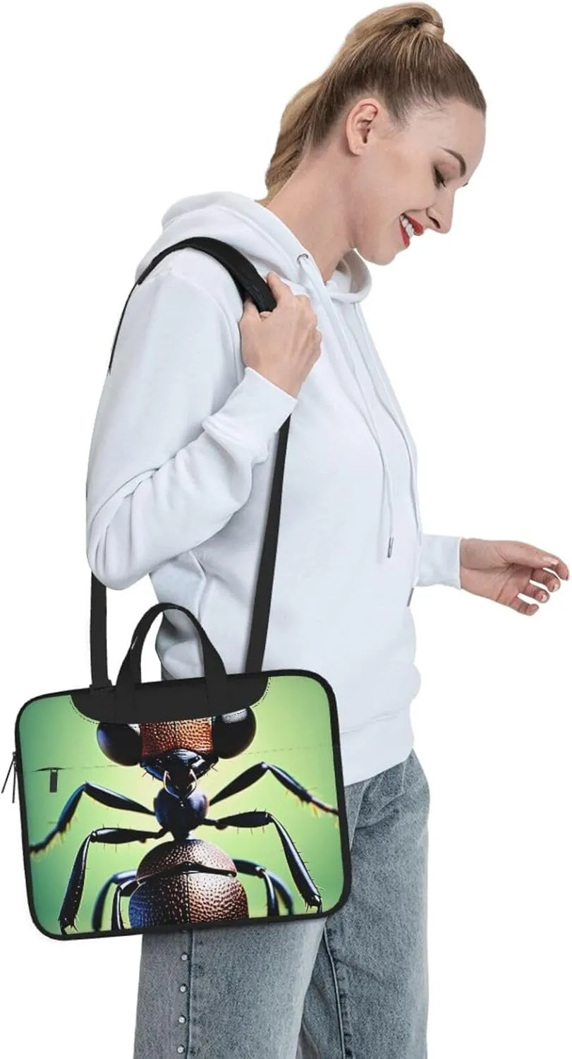 Energetic Ant Print Laptop Bag, 13-15.6 inch Work Tote Briefcase Messenger Bag Gifts for Men Women