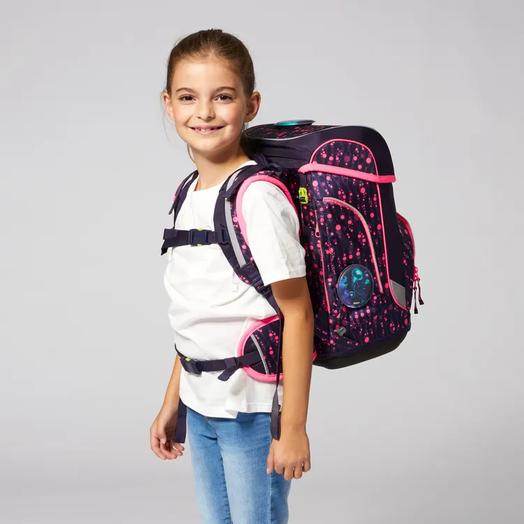 ergobag SET Cubo 5-pcs School Bag Bearmuda Square / WinterwonBearland Glow