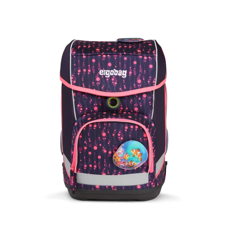 ergobag SET Cubo 5-pcs School Bag Bearmuda Square / WinterwonBearland Glow