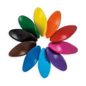 Ergonomic left right crayons