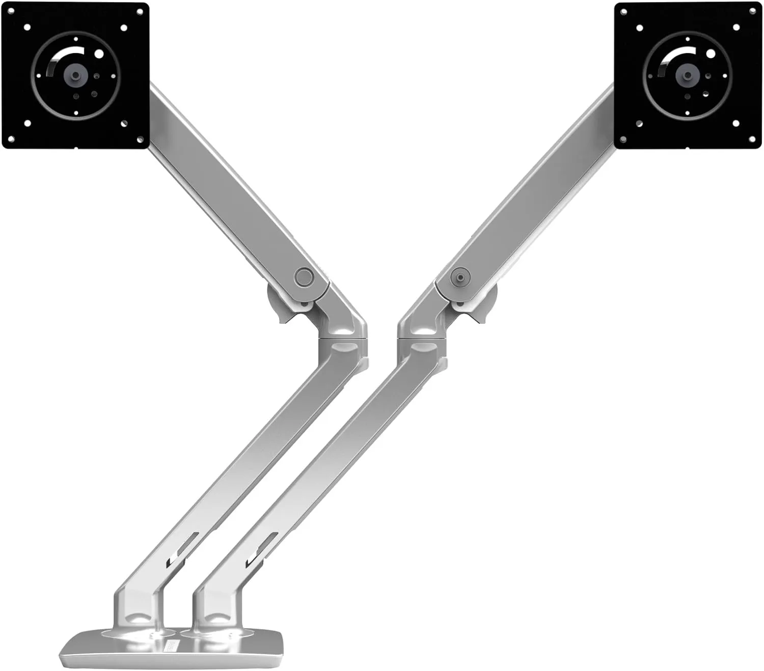 Ergotron – MXV Dual Monitor Arm, VESA Desk Mount – for 2 Monitors Up to 24 Inches, 7 to 20 lbs Each – Polished Aluminum