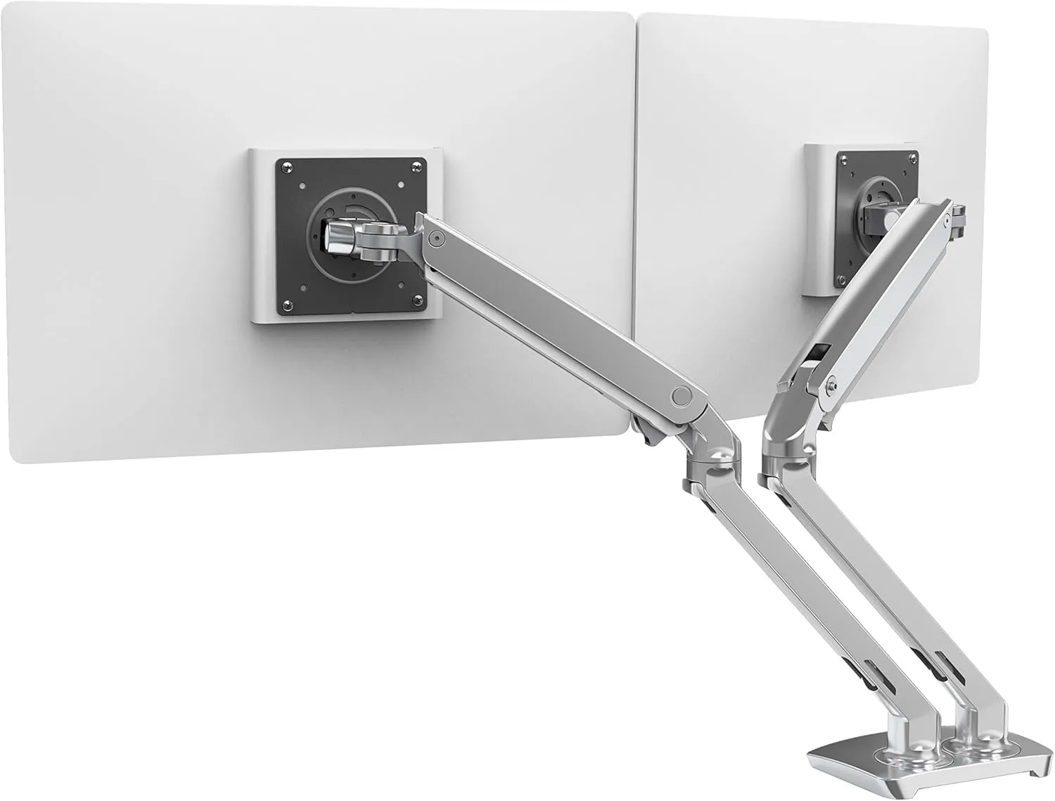 Ergotron – MXV Dual Monitor Arm, VESA Desk Mount – for 2 Monitors Up to 24 Inches, 7 to 20 lbs Each – Polished Aluminum