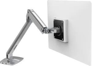 Ergotron – MXV Single Monitor Arm, VESA Desk Mount – for Monitors Up to 34 Inches, 7 to 20 lbs – Polished Aluminum