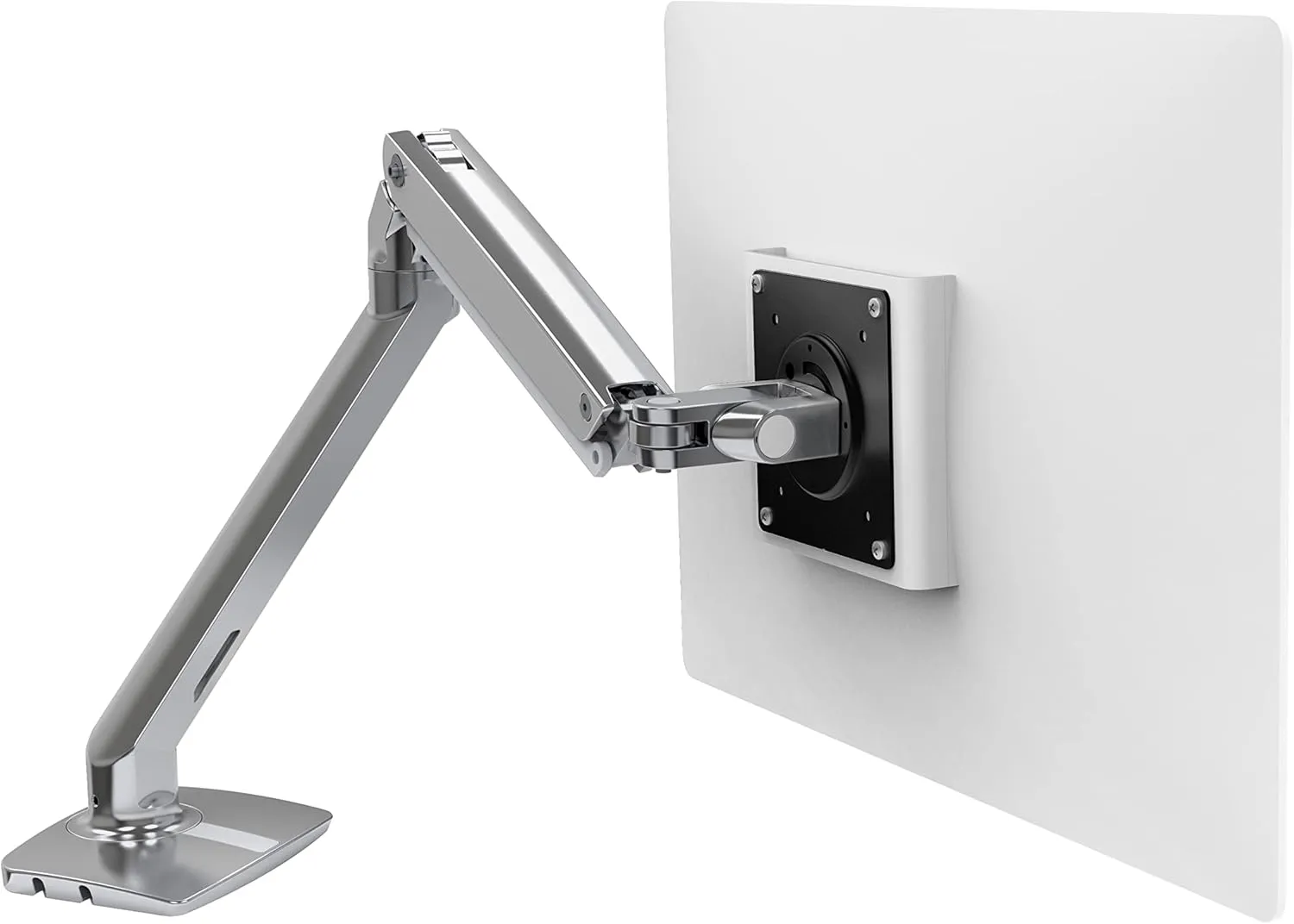 Ergotron – MXV Single Monitor Arm, VESA Desk Mount – for Monitors Up to 34 Inches, 7 to 20 lbs – Polished Aluminum