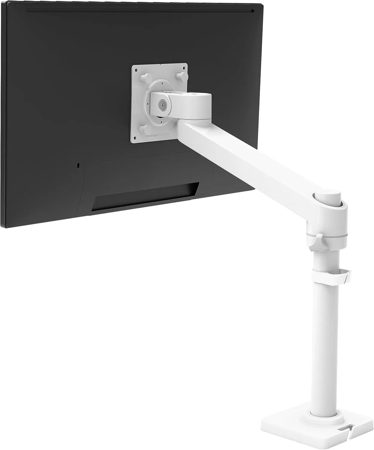 Ergotron – NX Single Monitor Arm, VESA Desk Mount – for Monitors Up to 34 Inches, 0 to 18 lbs – White