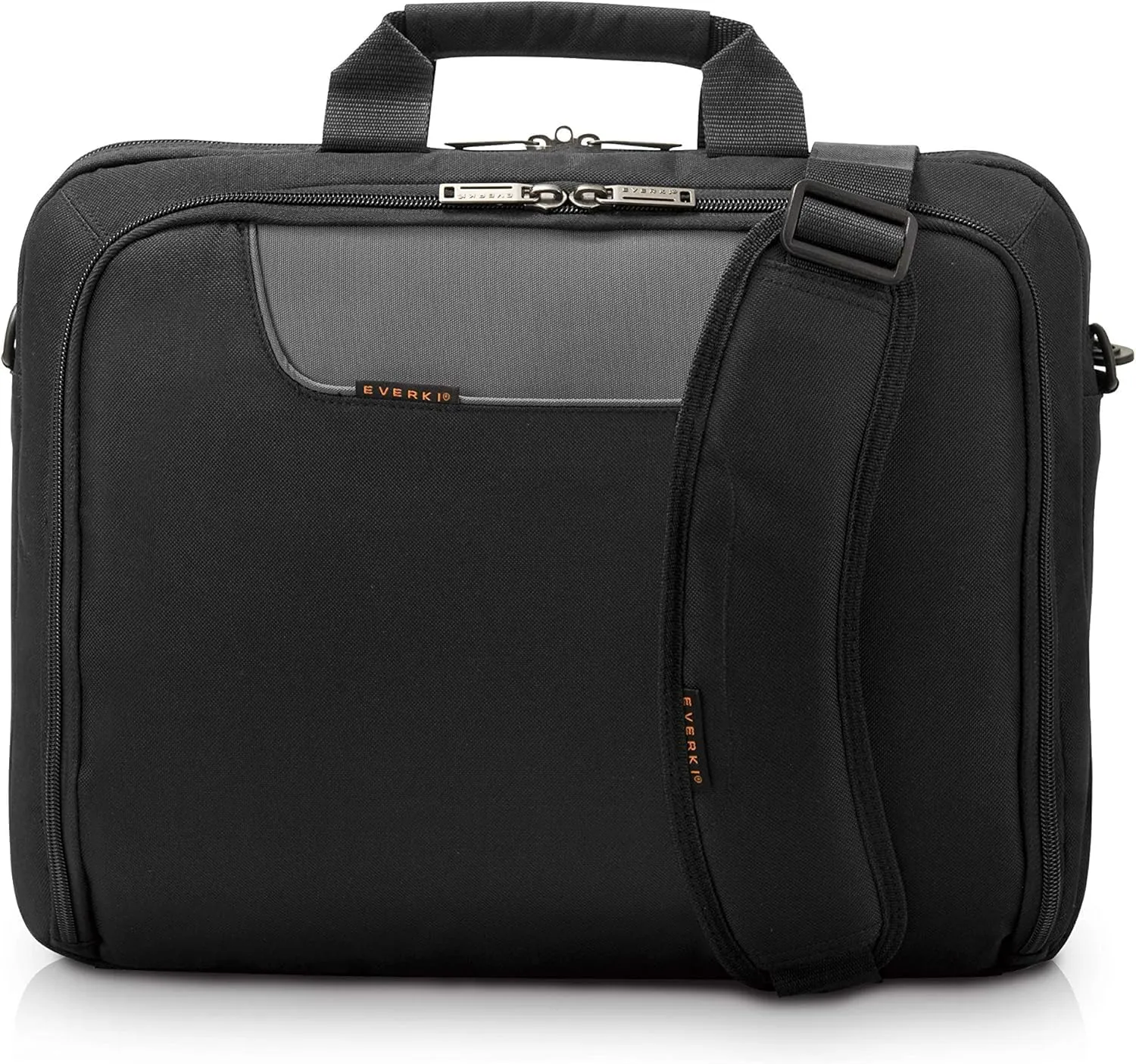 Everki Advance Laptop Briefcase 17.3 Inch - Business Briefcase for Men & Women, Ideal Lap Top Computer Bag for Travel, Heavy Duty Laptop Bag, Mens Lap Top Messenger Carrying Case, (EKB407NCH17) Black