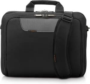 Everki Advance Laptop Briefcase 17.3 Inch - Business Briefcase for Men & Women, Ideal Lap Top Computer Bag for Travel, Heavy Duty Laptop Bag, Mens Lap Top Messenger Carrying Case, (EKB407NCH17) Black