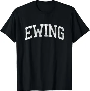 Ewing Nebraska NE Vintage Athletic Sports Design T-Shirt