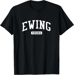 Ewing Virginia VA Vintage Athletic Sports Design T-Shirt