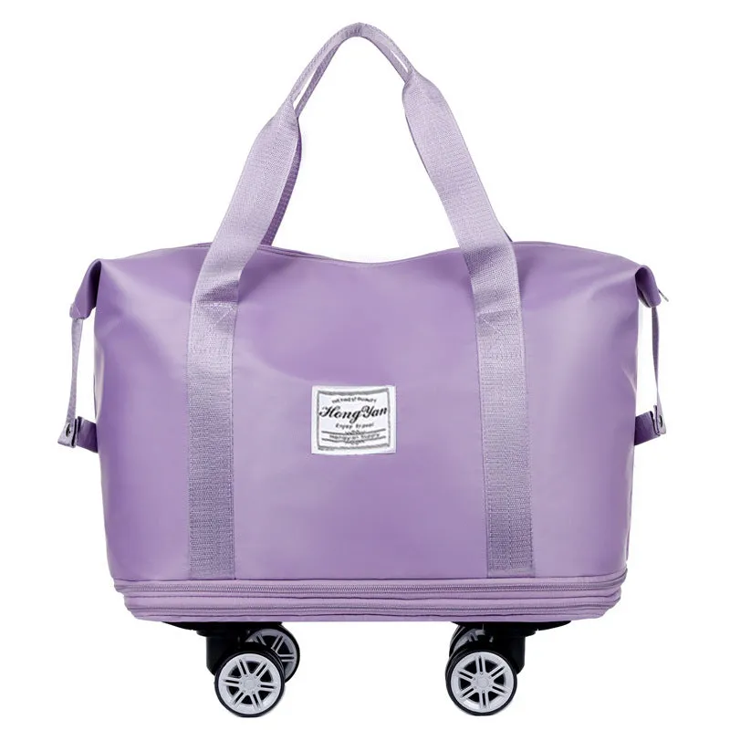 Expandable Foldable Luggage Bags For Travel With Removable Wheels