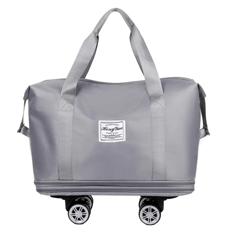 Expandable Foldable Luggage Bags For Travel With Removable Wheels