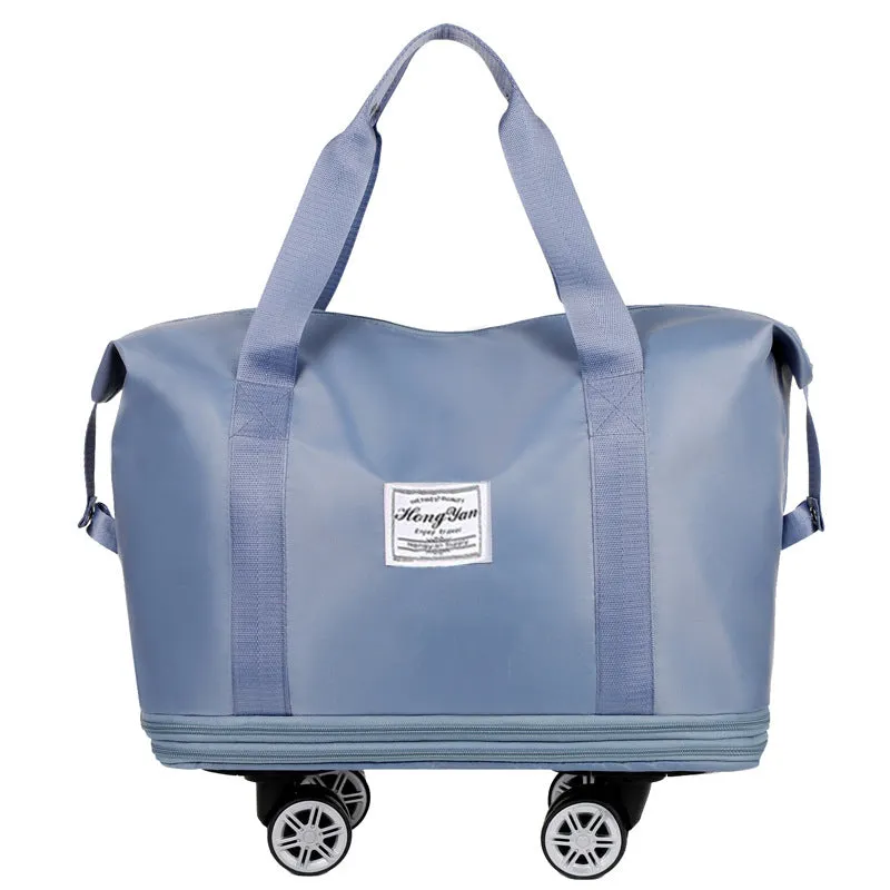 Expandable Foldable Luggage Bags For Travel With Removable Wheels