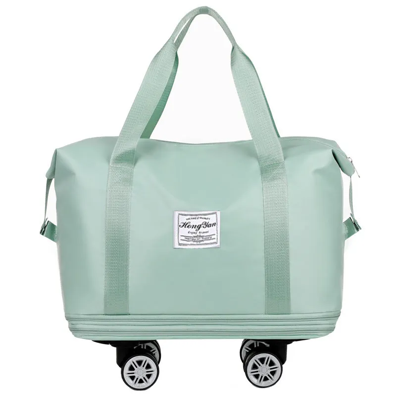 Expandable Foldable Luggage Bags For Travel With Removable Wheels