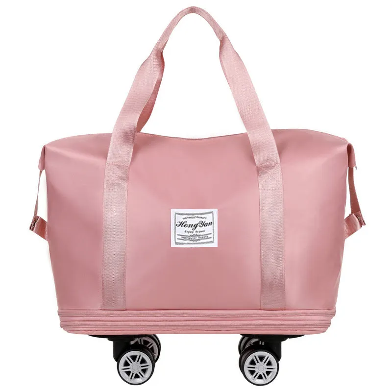 Expandable Foldable Luggage Bags For Travel With Removable Wheels