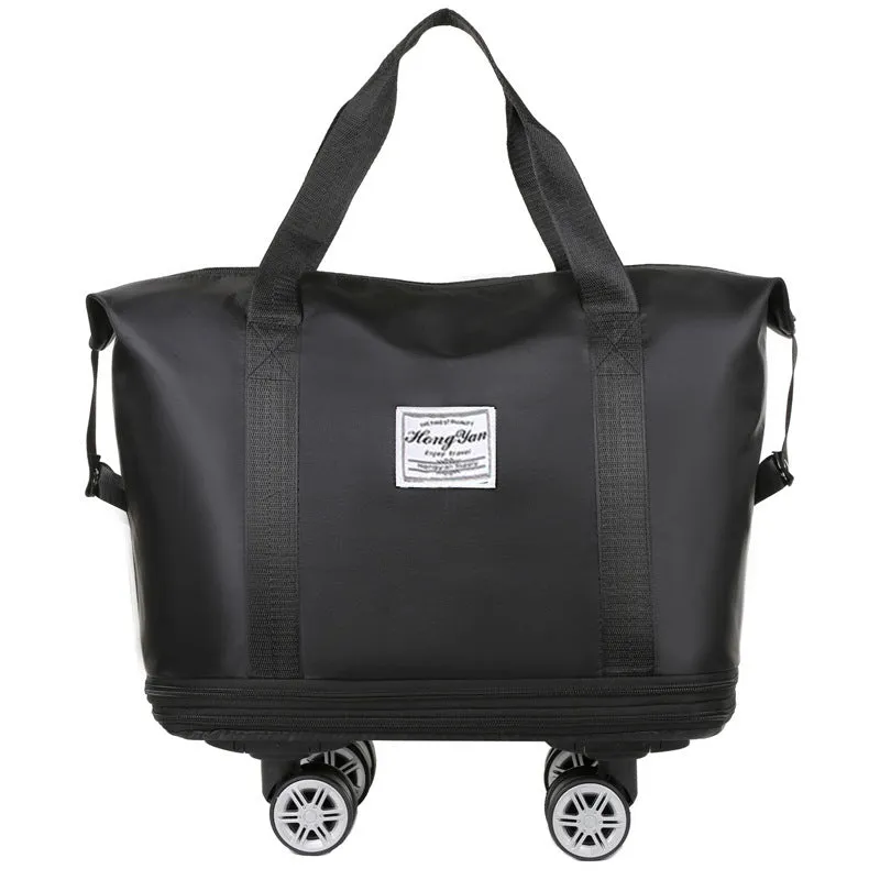 Expandable Foldable Luggage Bags For Travel With Removable Wheels