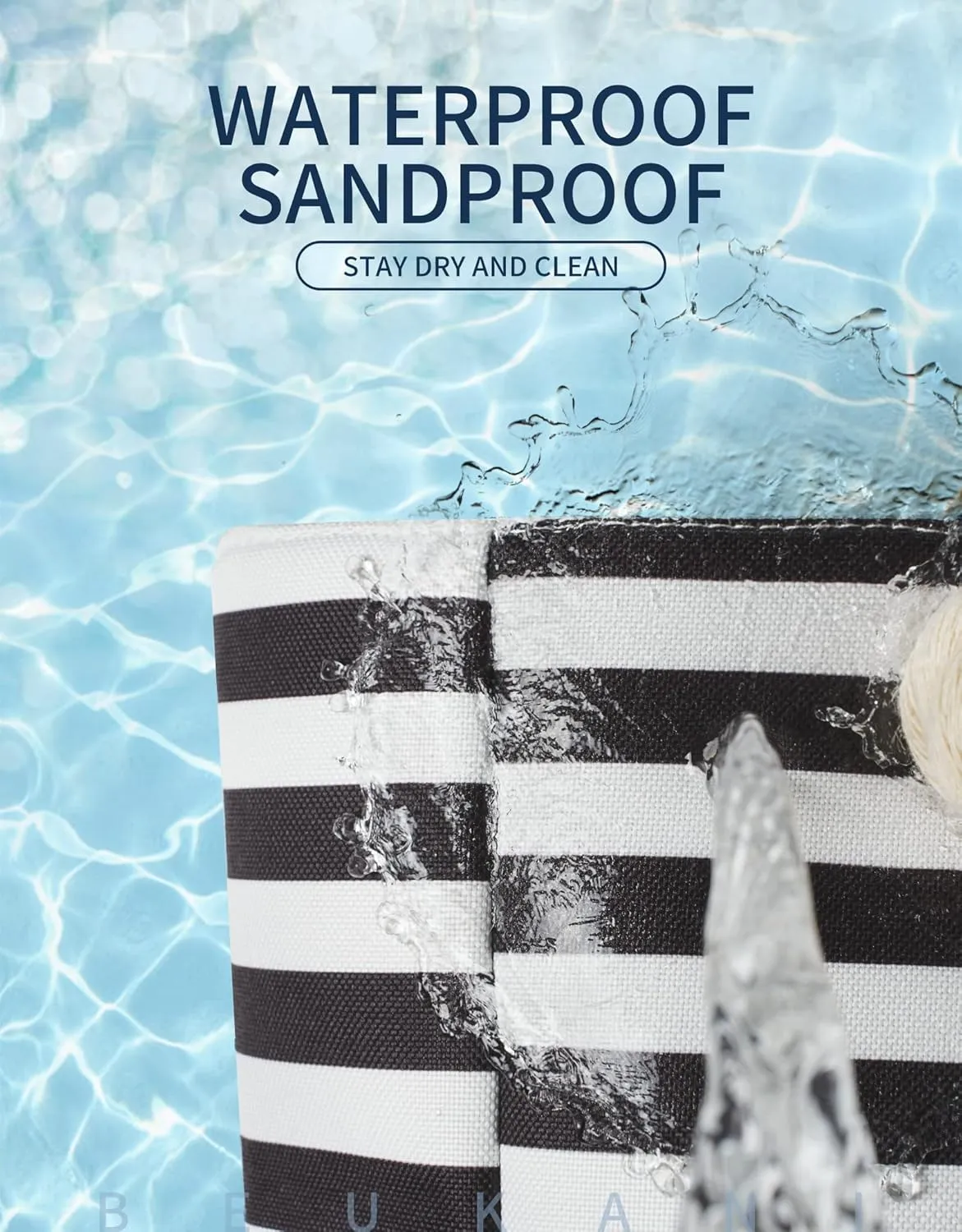 Extra Large Beach Bags Waterproof Sandproof For Summer Vacation Must Have