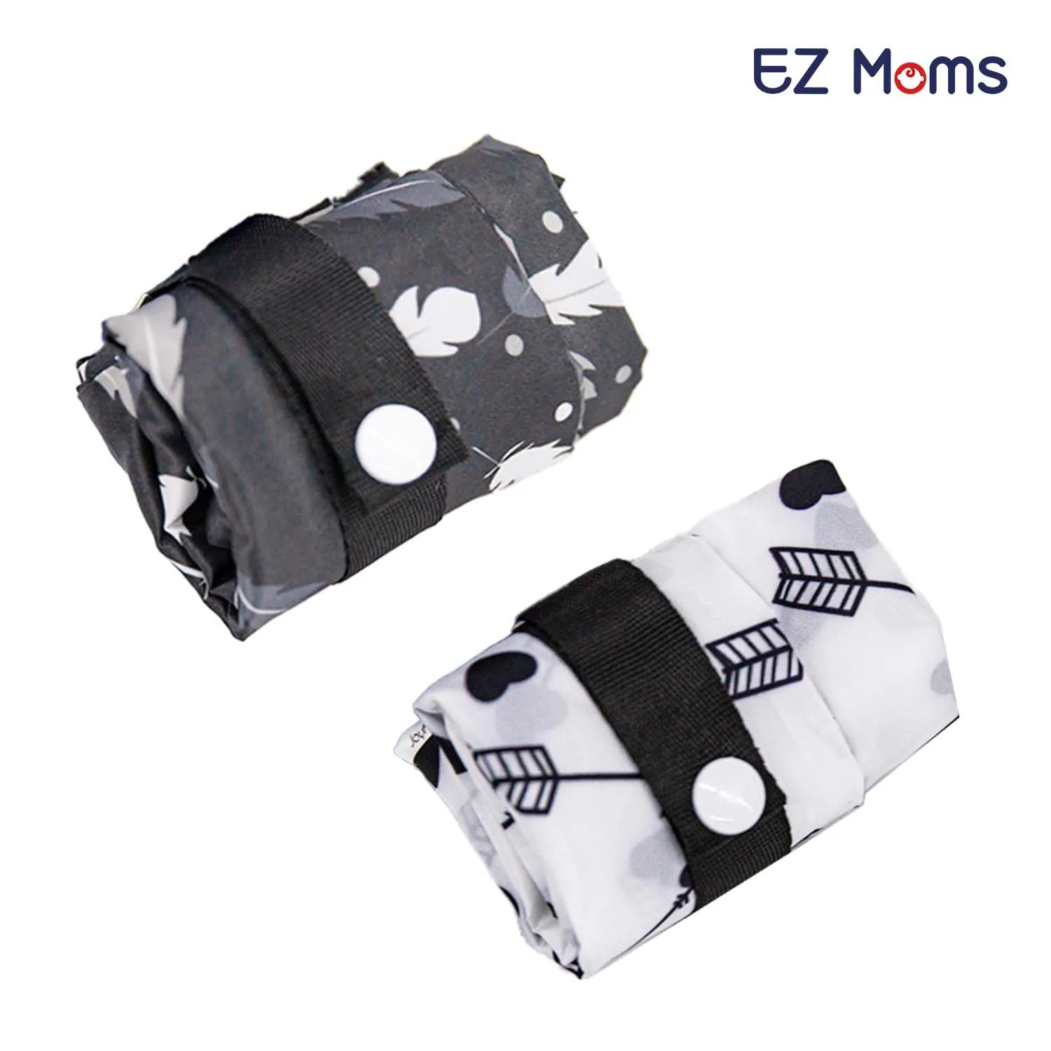 EZ Moms 3 Pcs Reusable Waterproof Wet Bag With Two Pockets For Diaper Pouch, Breast Pump Parts, Swimsuit - Waterproof Bags For Swimming, Baby