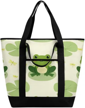 Fashionable Commuter Tote Bag Large Insulated Work Handbag