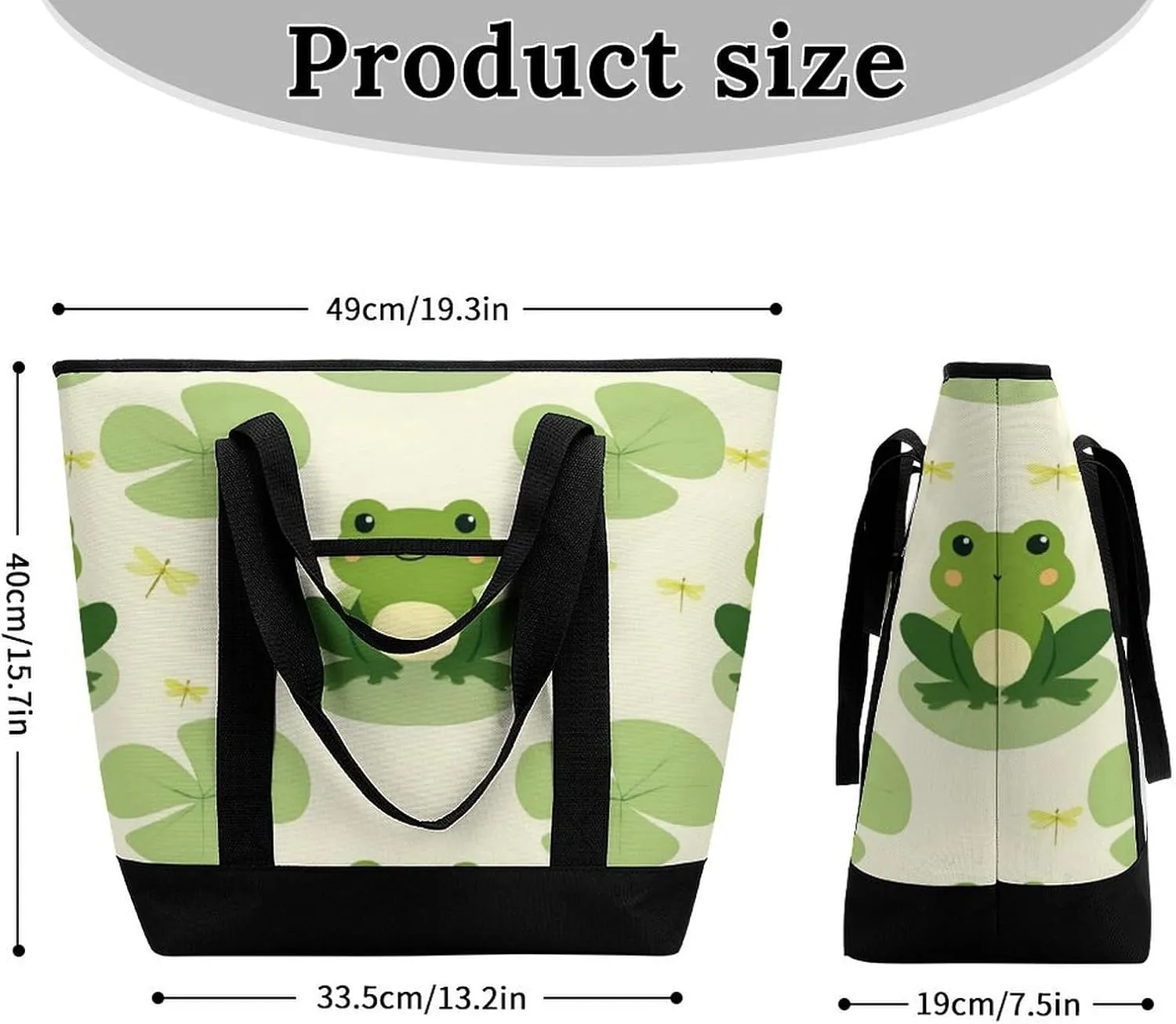 Fashionable Commuter Tote Bag Large Insulated Work Handbag