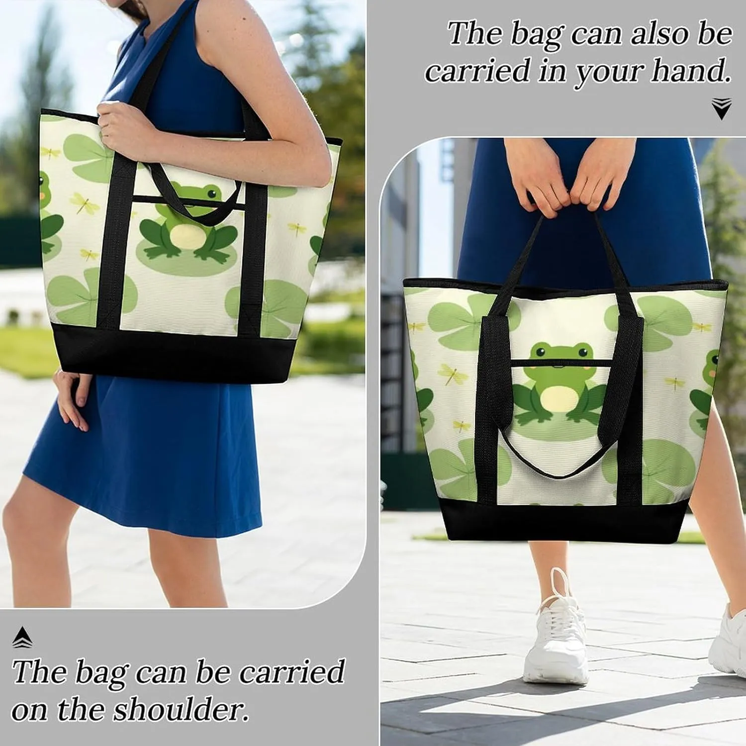 Fashionable Commuter Tote Bag Large Insulated Work Handbag