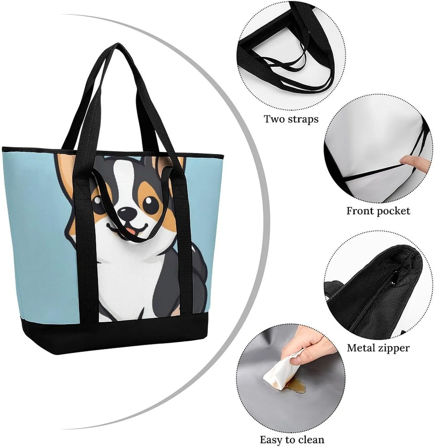 Fashionable Large Thermal Tote Bag Insulated Work/Commute Bag For Women & Men