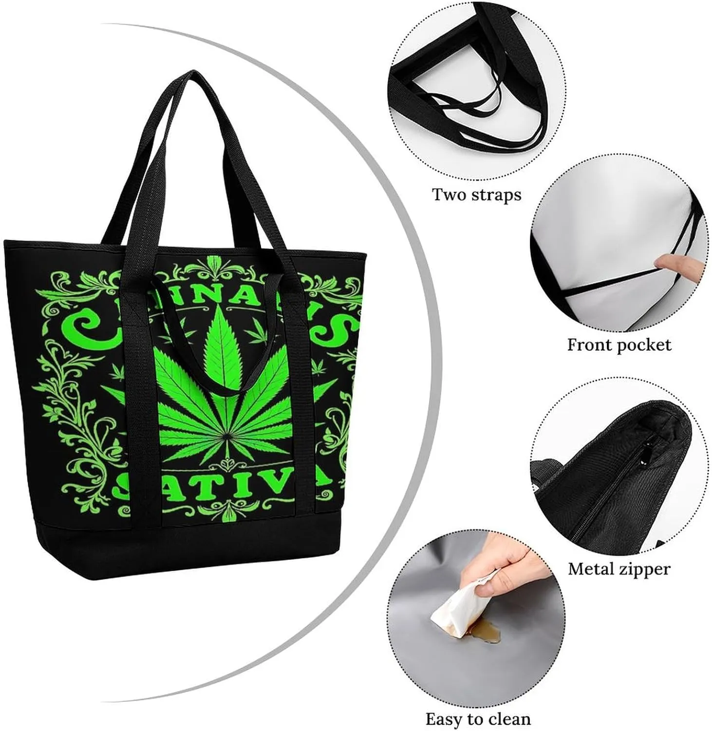 Fashionable Large Thermal Tote Bag Insulated Work/Commute Bag For Women & Men