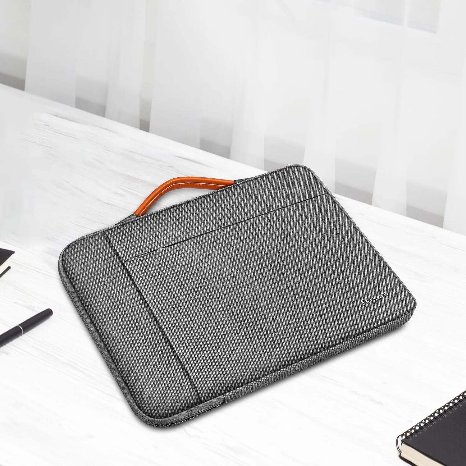 Ferkurn Laptop Case Bag Chromebook Case Sleeve for MacBook Air/Pro, Dell Inspiron, ASUS Zenbook, HP Pavilion, Lenovo IdeaPad, Samsung Chromebook, Acer, Computer Carrying Bag Cover, Grey, 11 Inch