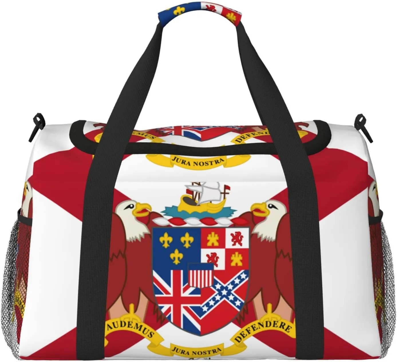 Flag Of Alabama Travel Duffel Bag Large Foldable Waterproof Overnight Bag For Beach Swim Bags Pool Sports Gym