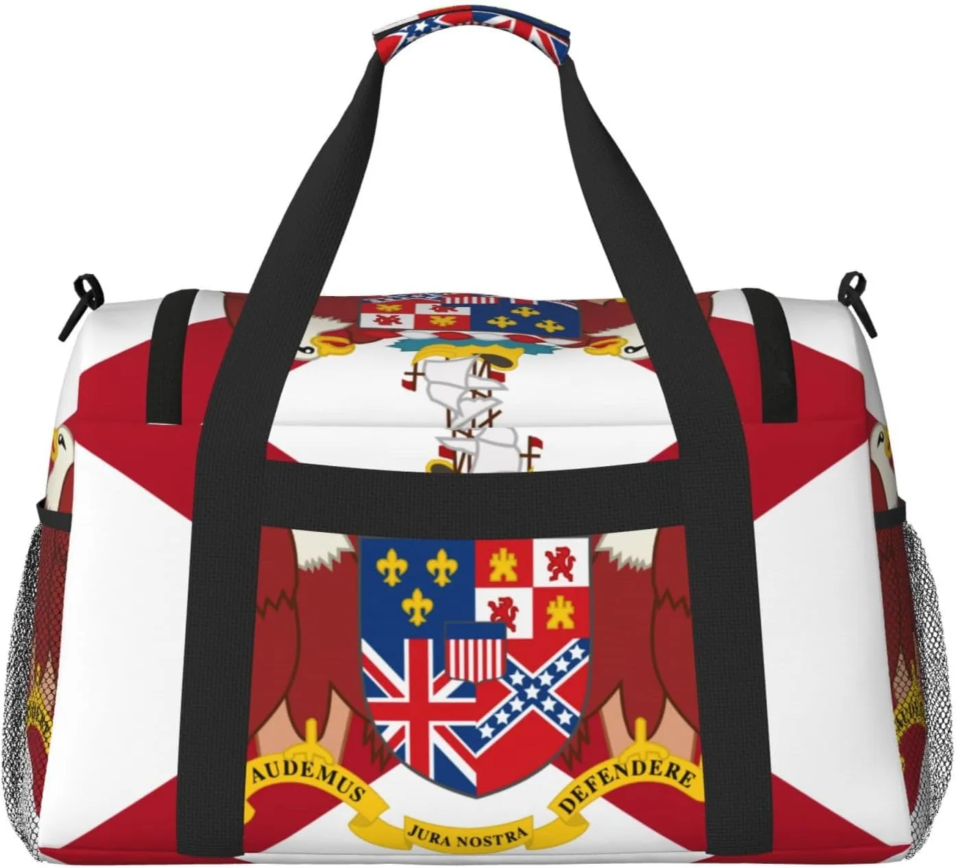Flag Of Alabama Travel Duffel Bag Large Foldable Waterproof Overnight Bag For Beach Swim Bags Pool Sports Gym