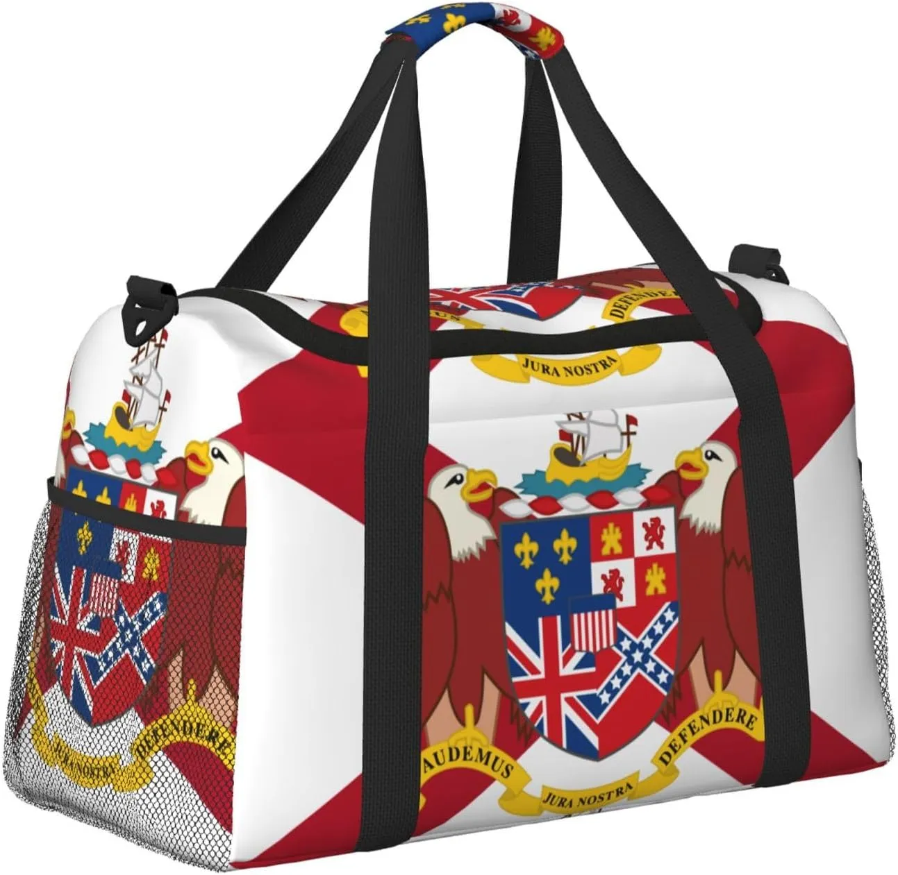 Flag Of Alabama Travel Duffel Bag Large Foldable Waterproof Overnight Bag For Beach Swim Bags Pool Sports Gym