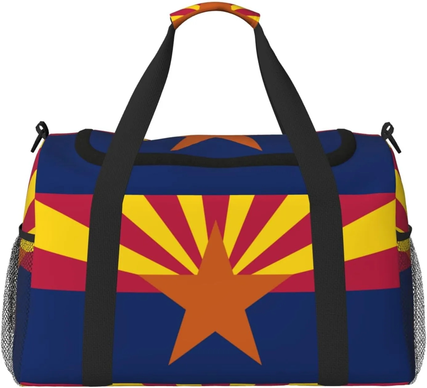 Flag Of Arizona Travel Duffel Bag Large Foldable Waterproof Overnight Bag For Beach Swim Bags Pool Sports Gym