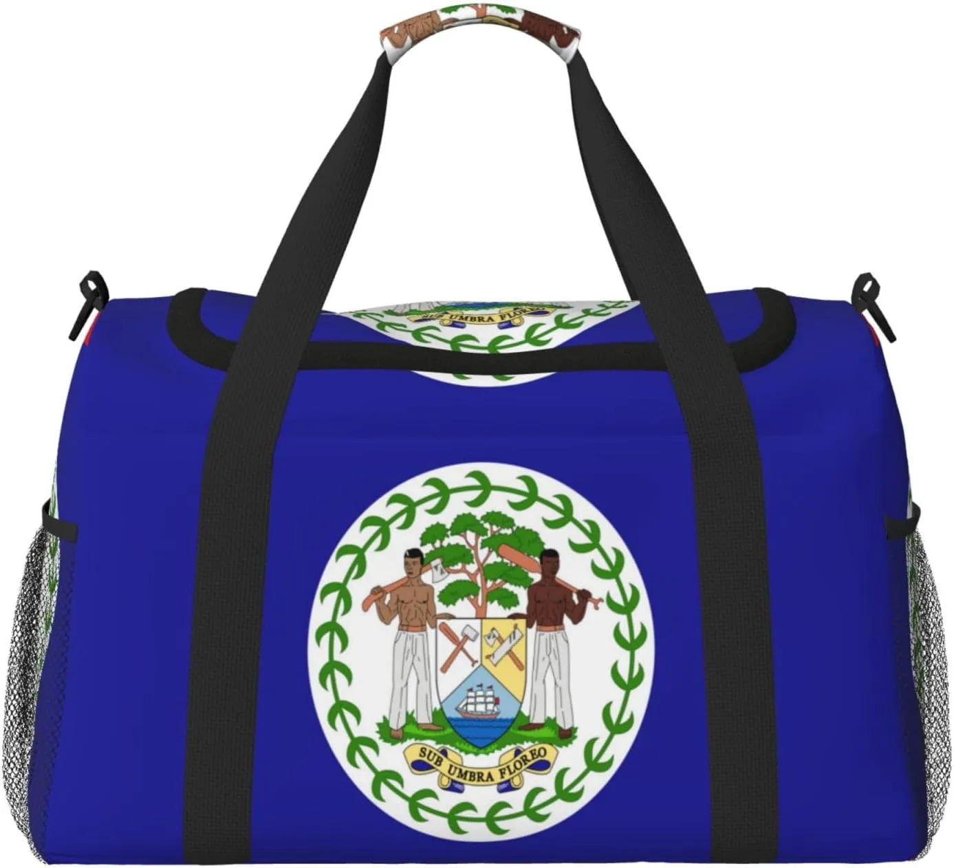 Flag Of Belize Travel Duffel Bag Large Foldable Waterproof Overnight Bag For Beach Swim Bags Pool Sports Gym
