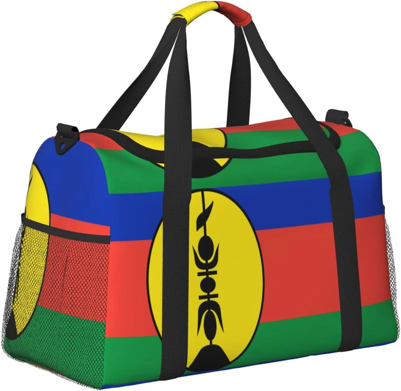 Flag Of Flnks Travel Duffel Bag Large Foldable Waterproof Overnight Bag For Beach Swim Bags Pool Sports Gym