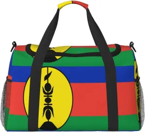 Flag Of Flnks Travel Duffel Bag Large Foldable Waterproof Overnight Bag For Beach Swim Bags Pool Sports Gym