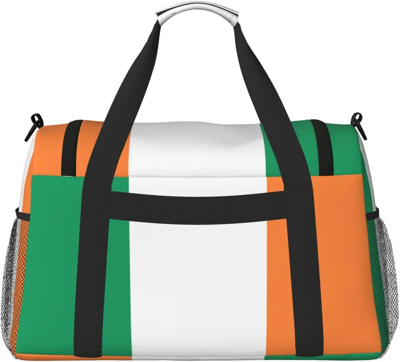 Flag Of Ireland Travel Duffel Bag Large Foldable Waterproof Overnight Bag For Beach Swim Bags Pool Sports Gym