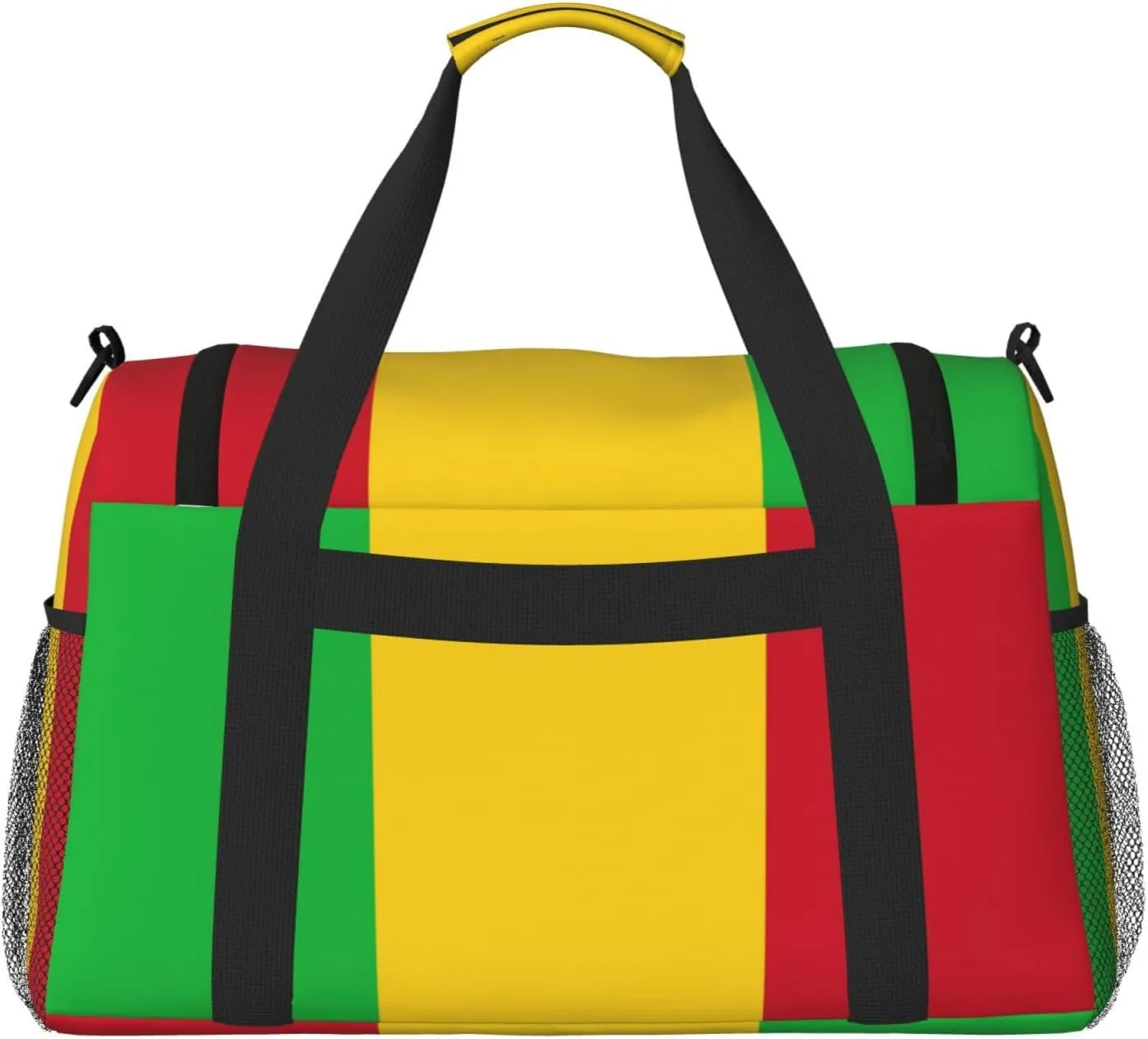 Flag Of Mali Travel Duffel Bag Large Foldable Waterproof Overnight Bag For Beach Swim Bags Pool Sports Gym