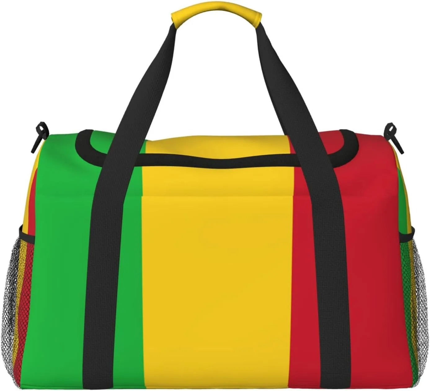 Flag Of Mali Travel Duffel Bag Large Foldable Waterproof Overnight Bag For Beach Swim Bags Pool Sports Gym